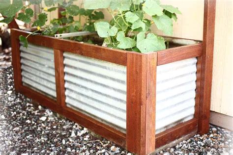 how to make a corrugated metal outdoor storage box|diy corrugated steel container.